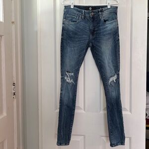 Jordan Craig Ross Fit Asbury Denim Distressed Skinny Jeans 32 32